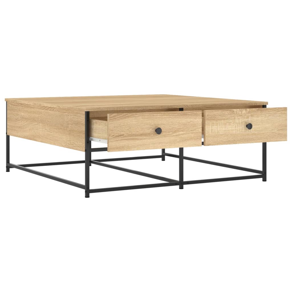 Stolić za kavu boja hrasta 100x99x40 cm konstruirano drvo