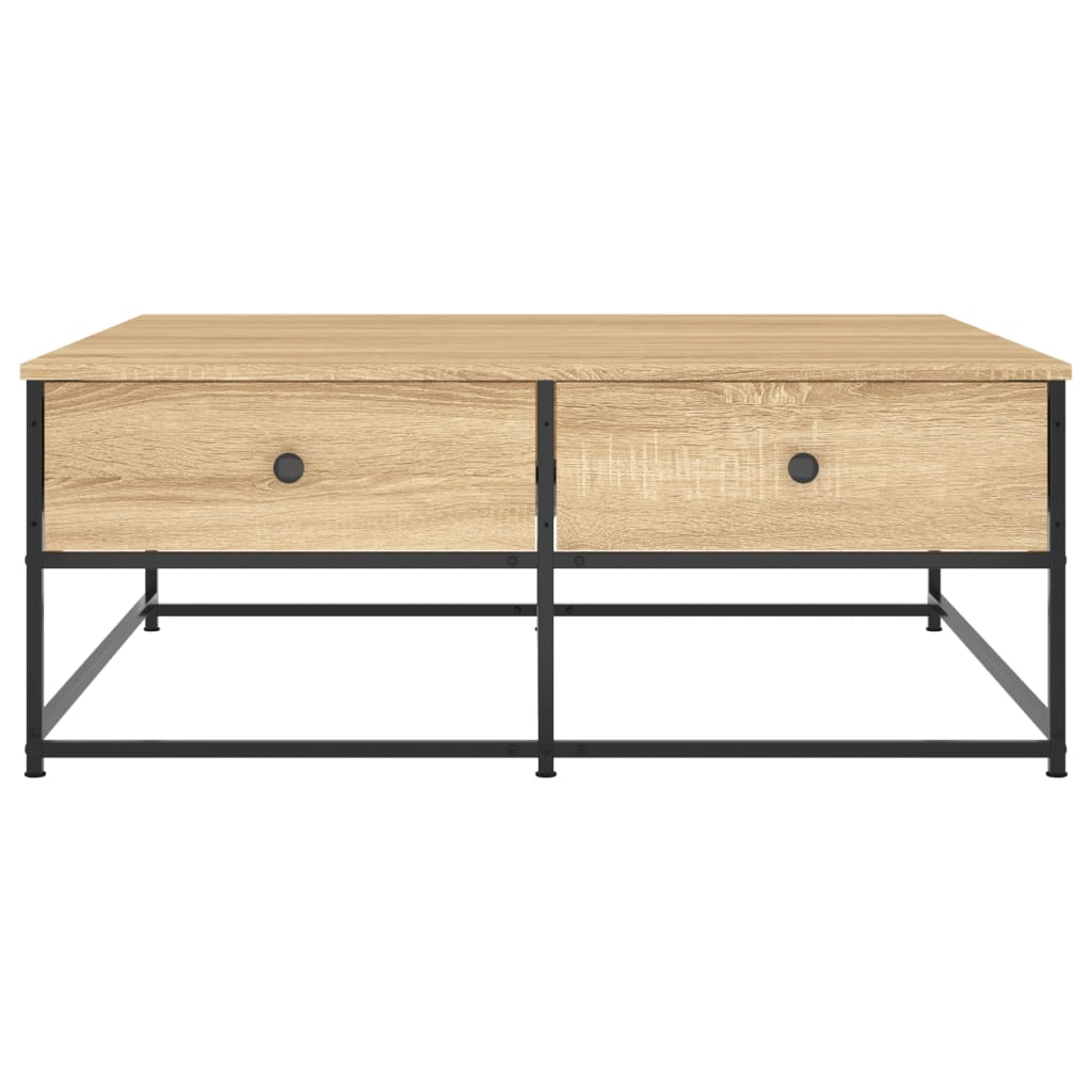 Stolić za kavu boja hrasta 100x99x40 cm konstruirano drvo