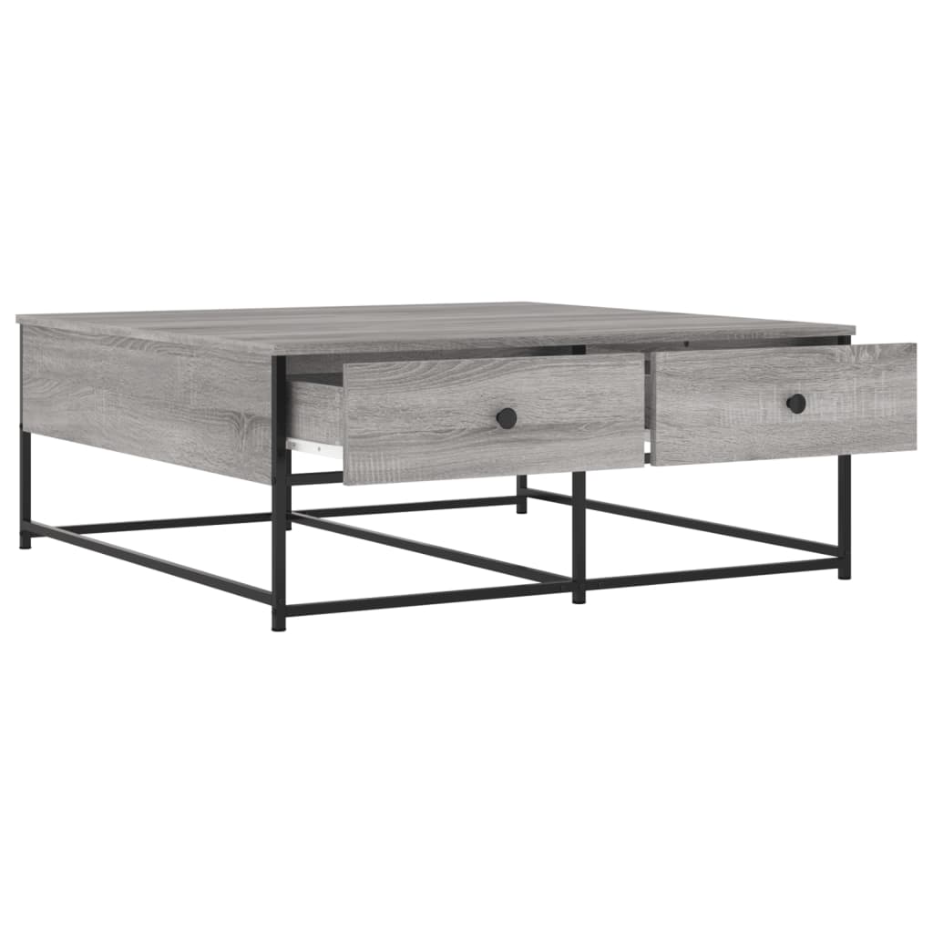 Stolić za kavu boja sivog hrasta 100x99x40 cm konstruirano drvo