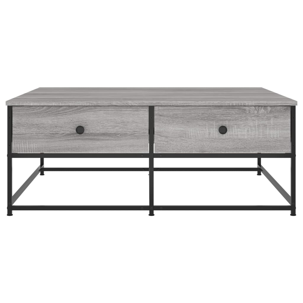Stolić za kavu boja sivog hrasta 100x99x40 cm konstruirano drvo