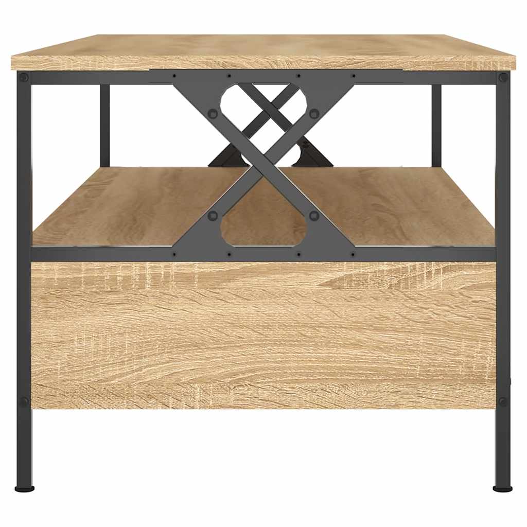 Stolić za kavu boja hrasta 100 x 51 x 45 cm konstruirano drvo