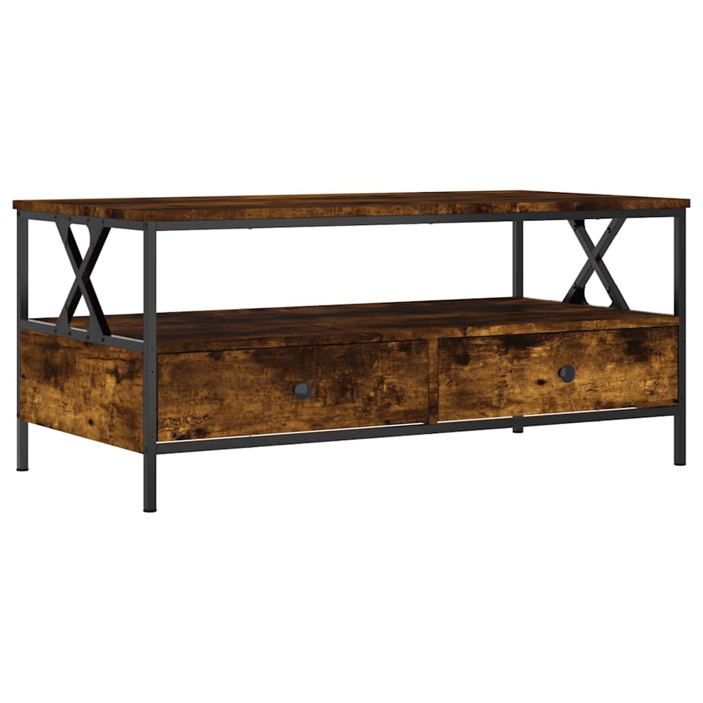 Stolić za kavu boja hrasta 100 x 51 x 45 cm konstruirano drvo