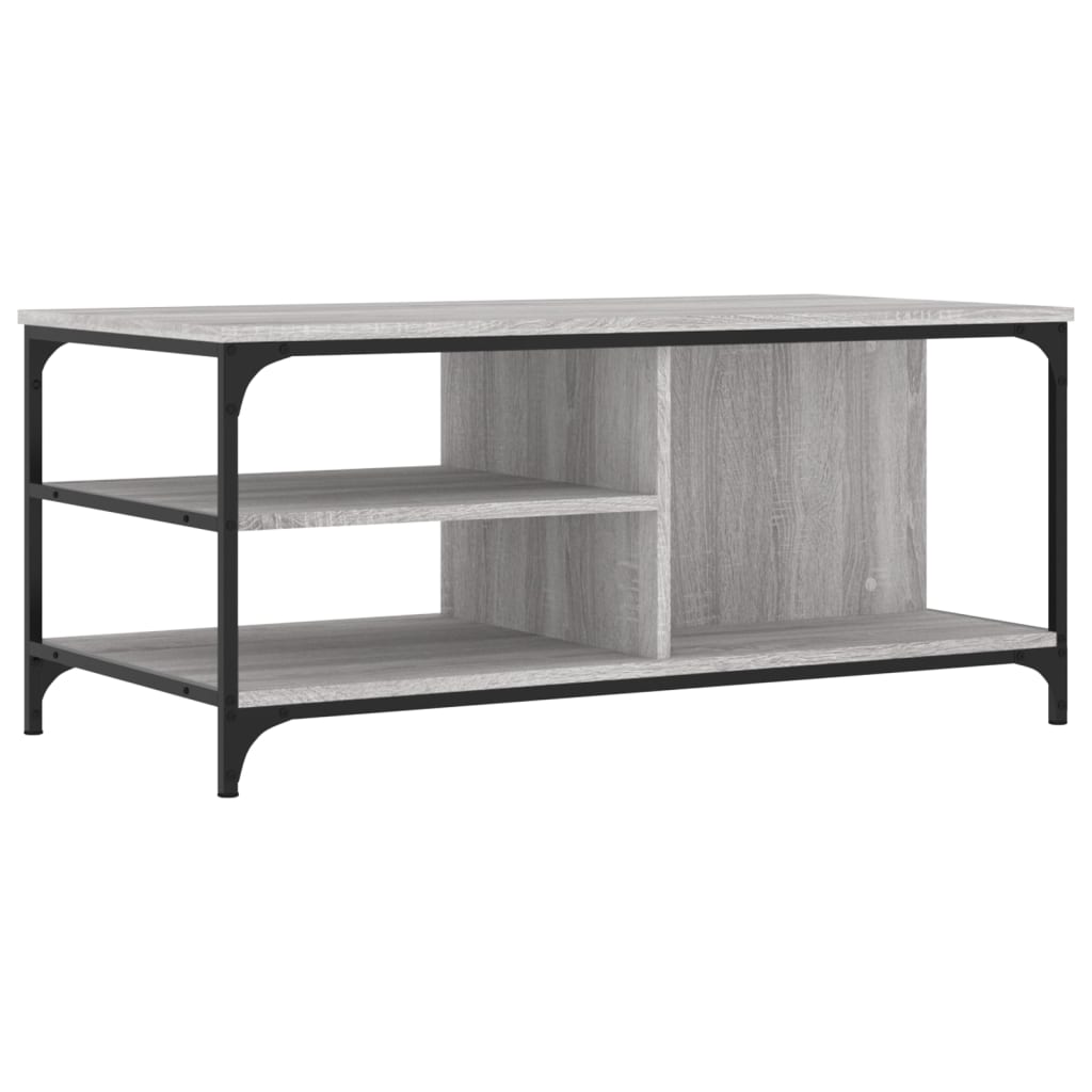 Stolić za kavu boja sivog hrasta 100x50x45 cm konstruirano drvo