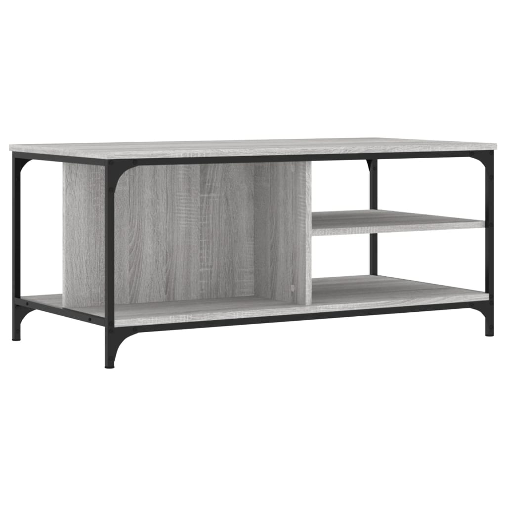 Stolić za kavu boja sivog hrasta 100x50x45 cm konstruirano drvo