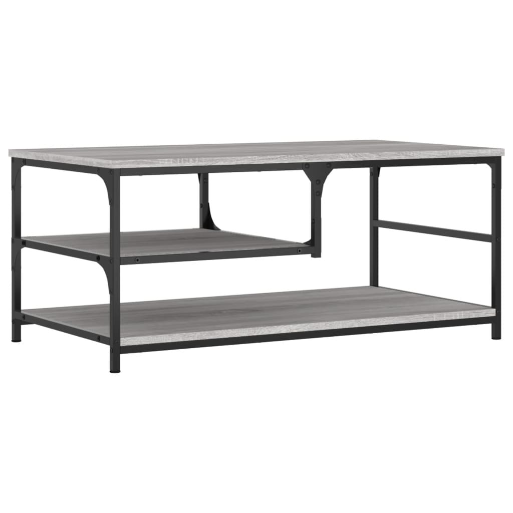 Stolić za kavu boja sivog hrasta 90x49x40 cm konstruirano drvo