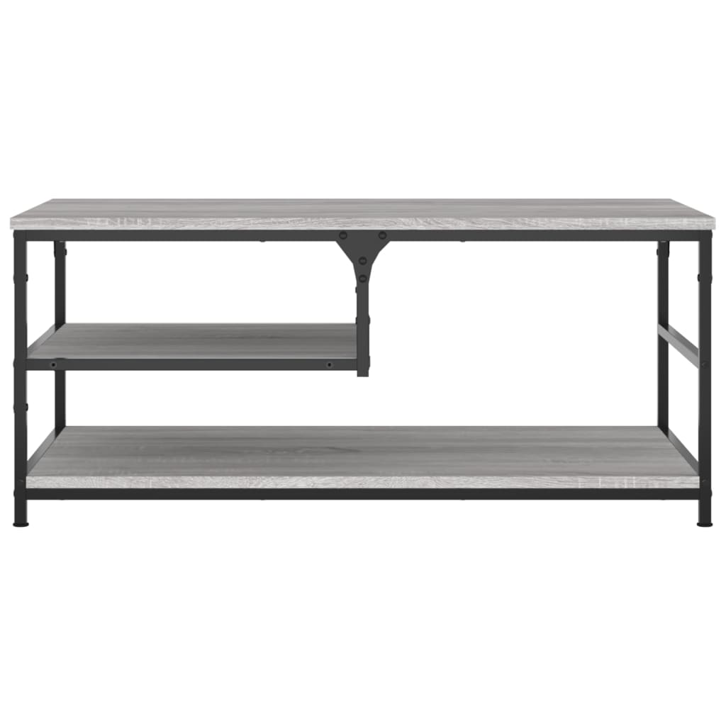 Stolić za kavu boja sivog hrasta 90x49x40 cm konstruirano drvo