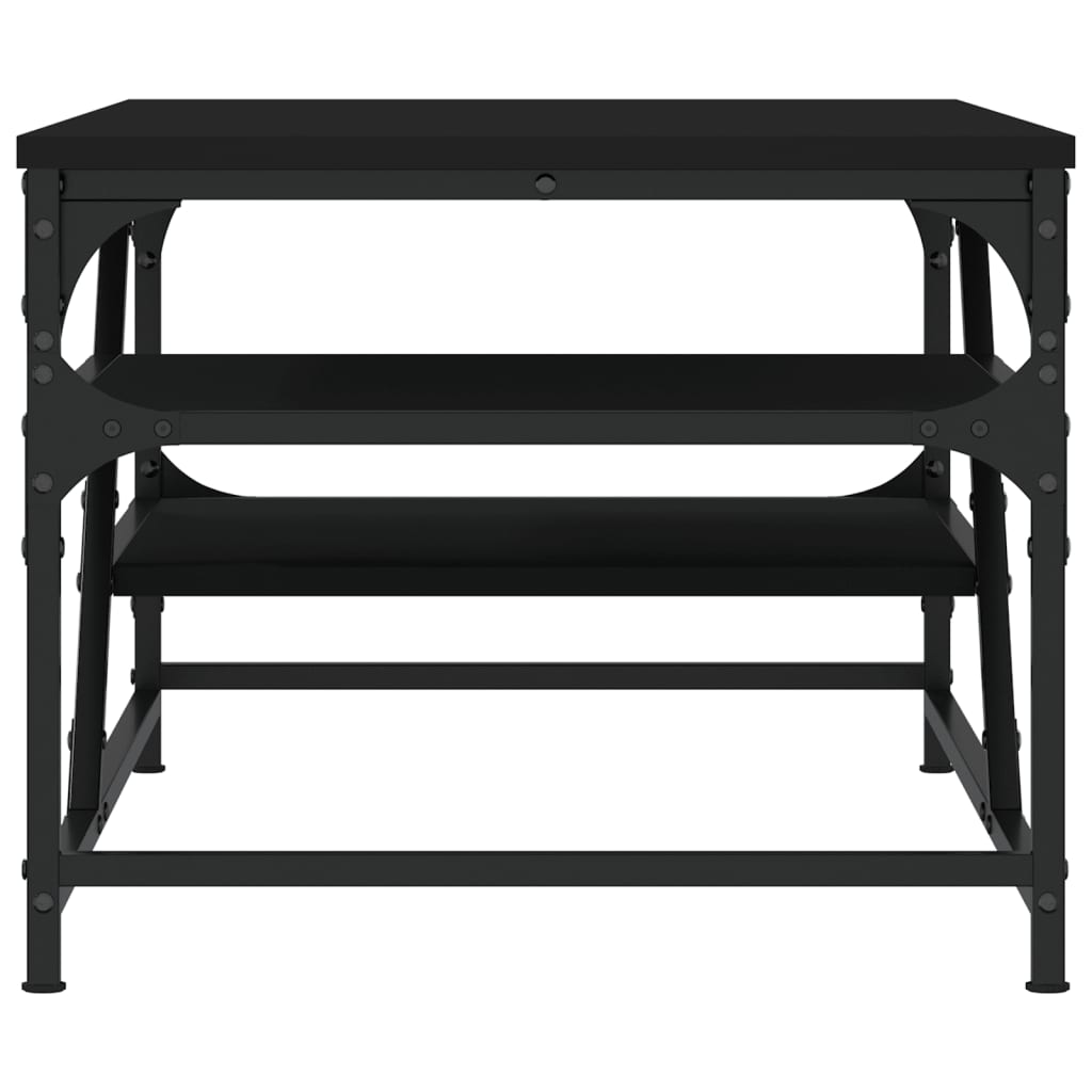 Stolić za kavu crni 100 x 49 x 40 cm od konstruiranog drva