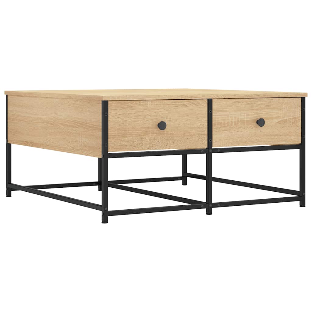 Stolić za kavu boja hrasta sonome 80x80x40 cm konstruirano drvo