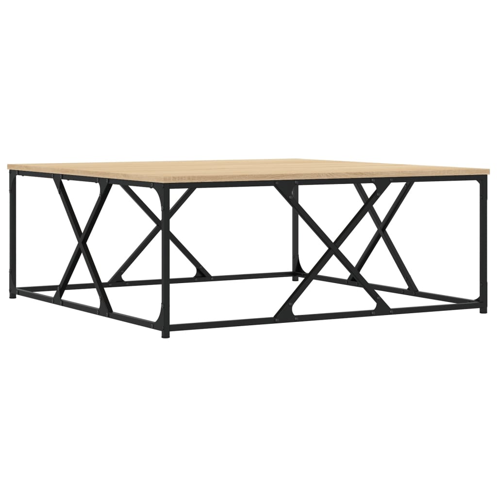 Stolić za kavu boja hrasta 100 x 100 x 40 cm konstruirano drvo