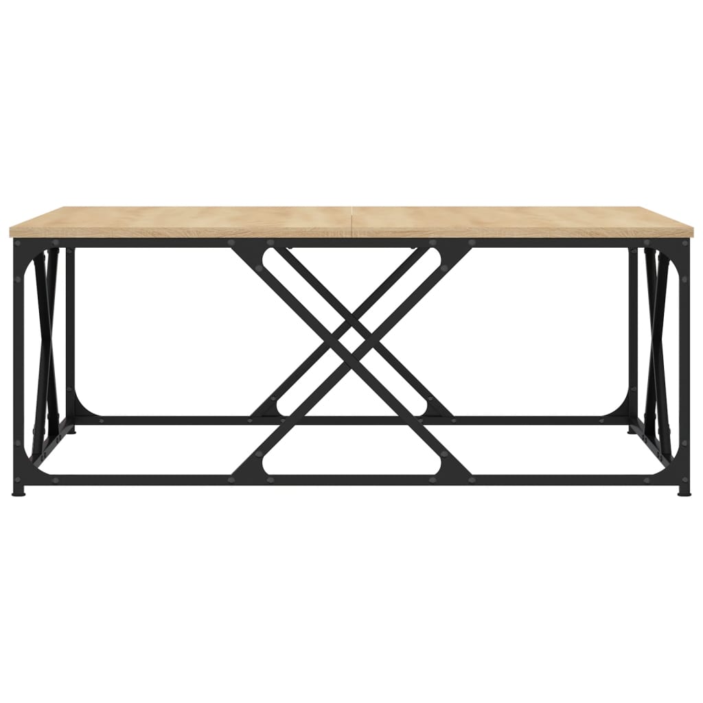 Stolić za kavu boja hrasta 100 x 100 x 40 cm konstruirano drvo