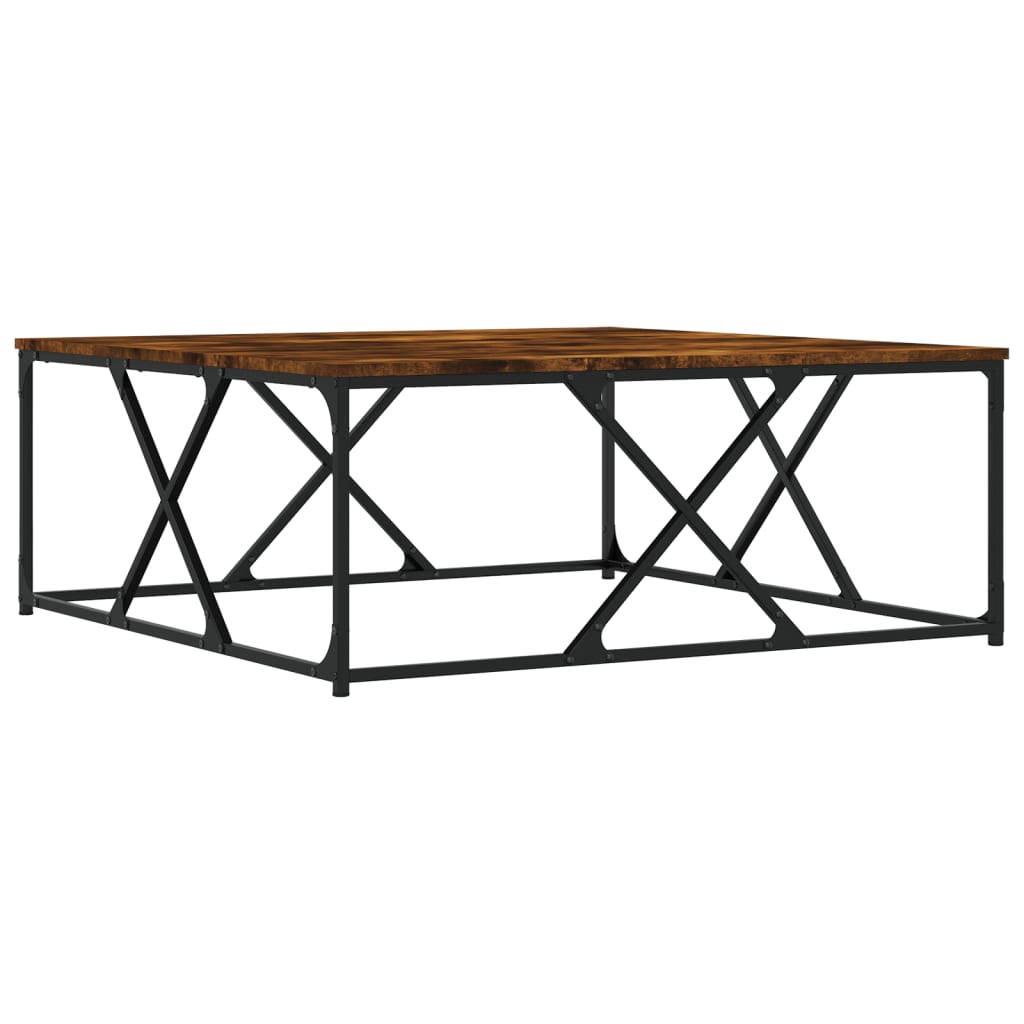 Stolić za kavu boja hrasta 100 x 100 x 40 cm konstruirano drvo