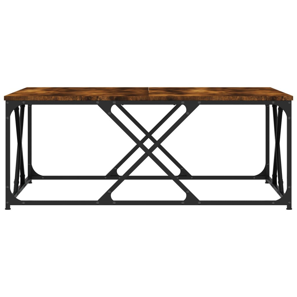 Stolić za kavu boja hrasta 100 x 100 x 40 cm konstruirano drvo