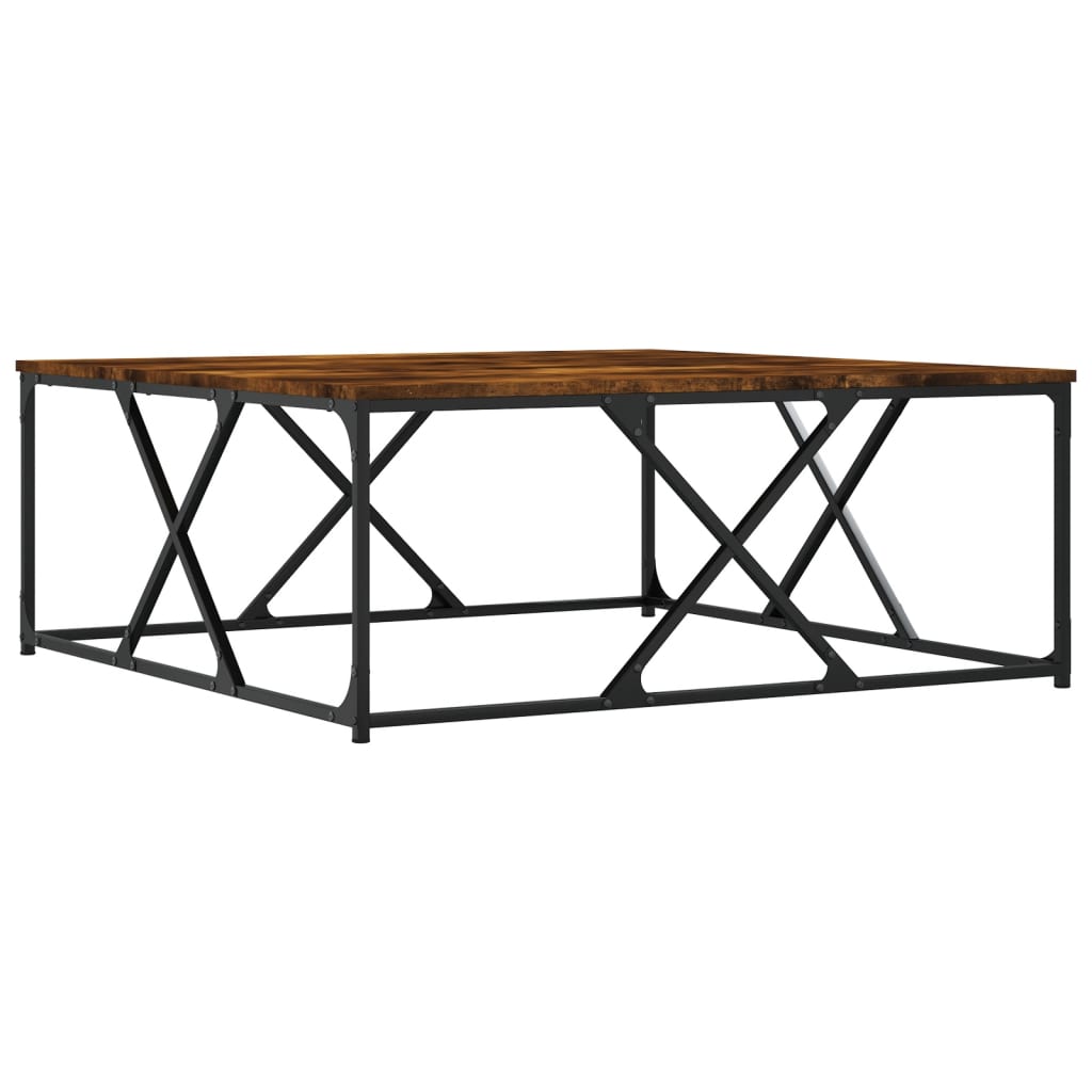 Stolić za kavu boja hrasta 100 x 100 x 40 cm konstruirano drvo