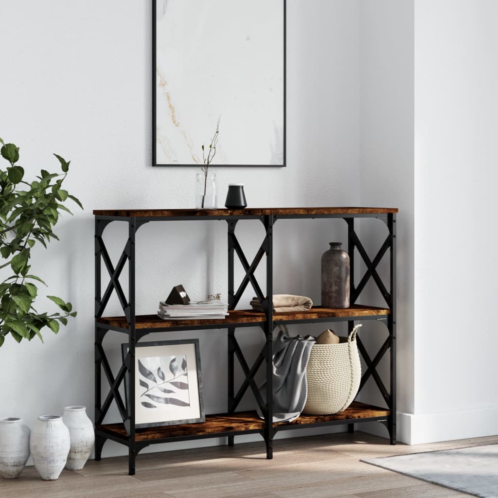 Konzolni stol boja hrasta 100x28x80,5 cm od konstruiranog drva