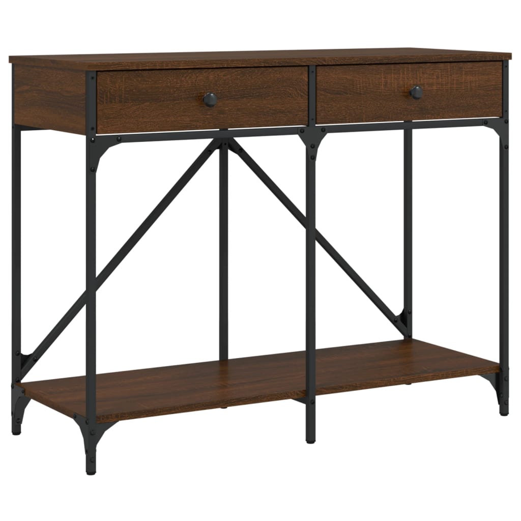 Konzolni stol boja smeđeg hrasta 100x39x78,5 cm