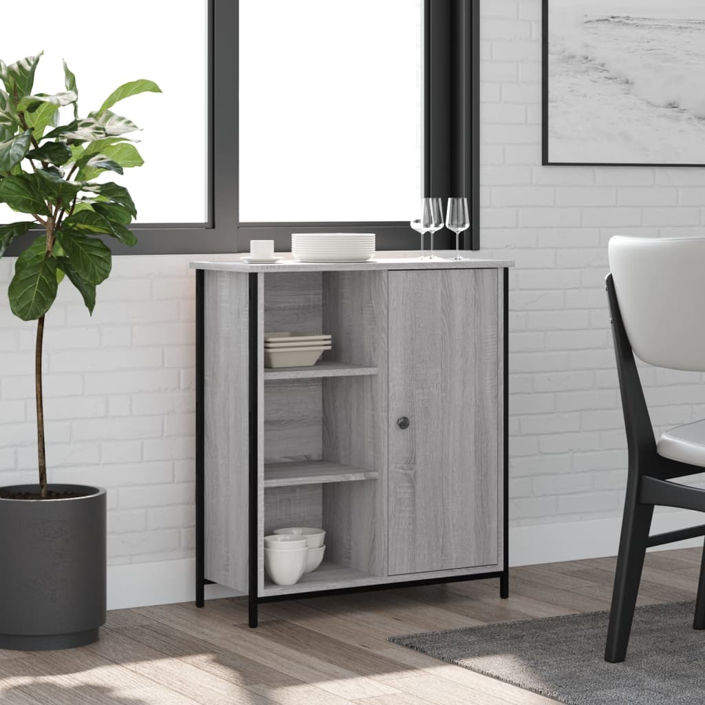 Komoda boja hrasta sonome 70 x 30 x 80 cm od konstruiranog drva Siva