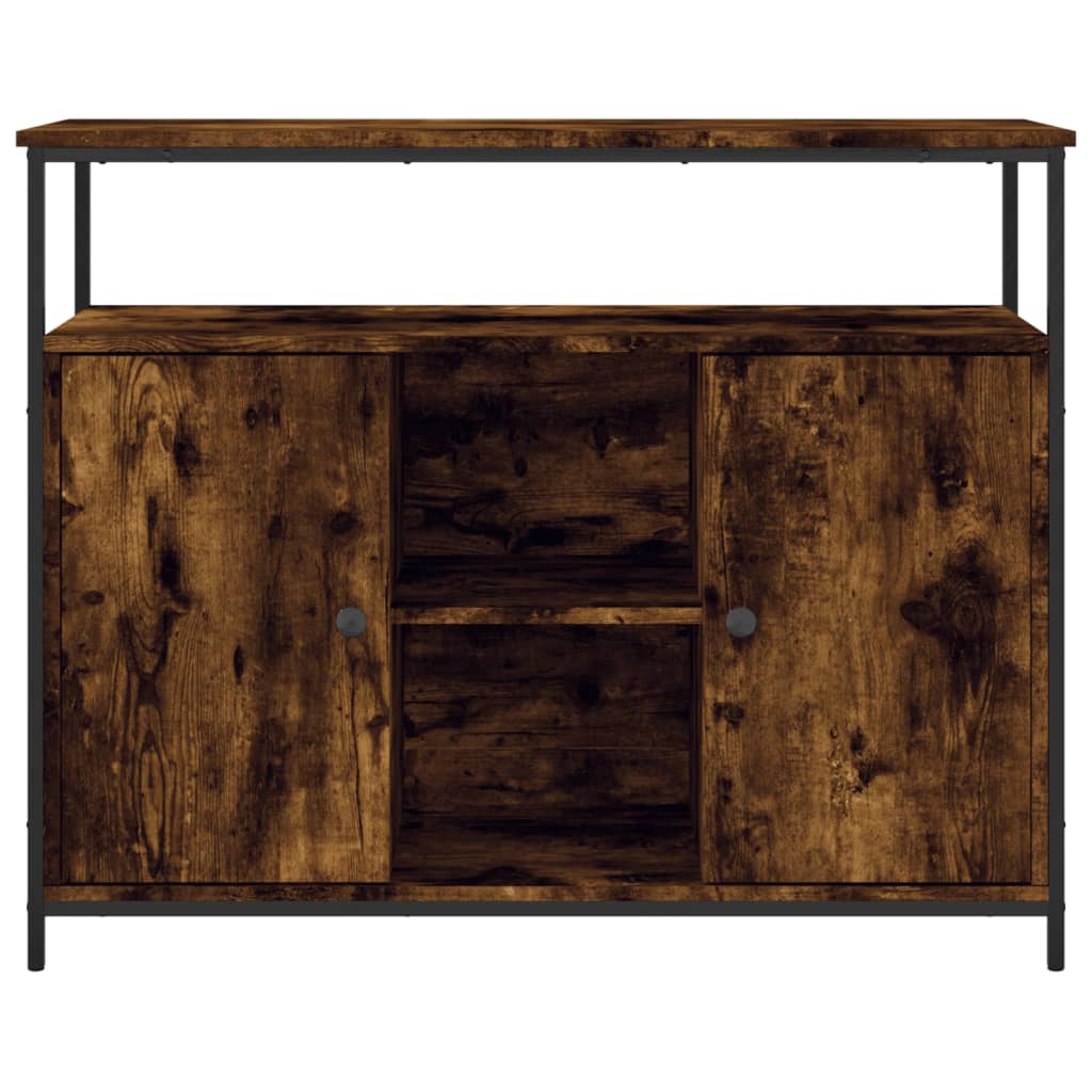 Komoda boja dimljenog hrasta 100x35x80 cm konstruirano drvo