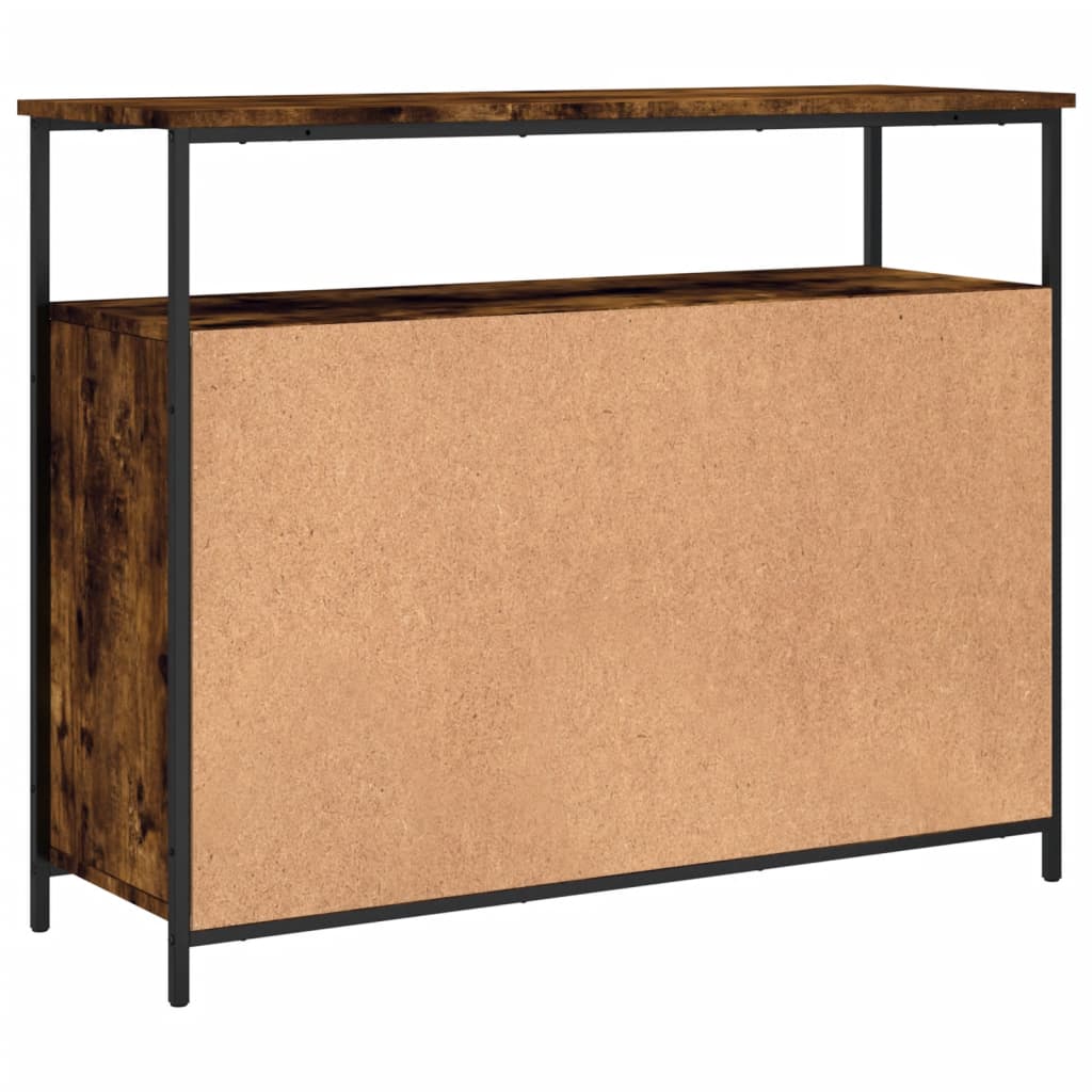 Komoda boja dimljenog hrasta 100x35x80 cm konstruirano drvo