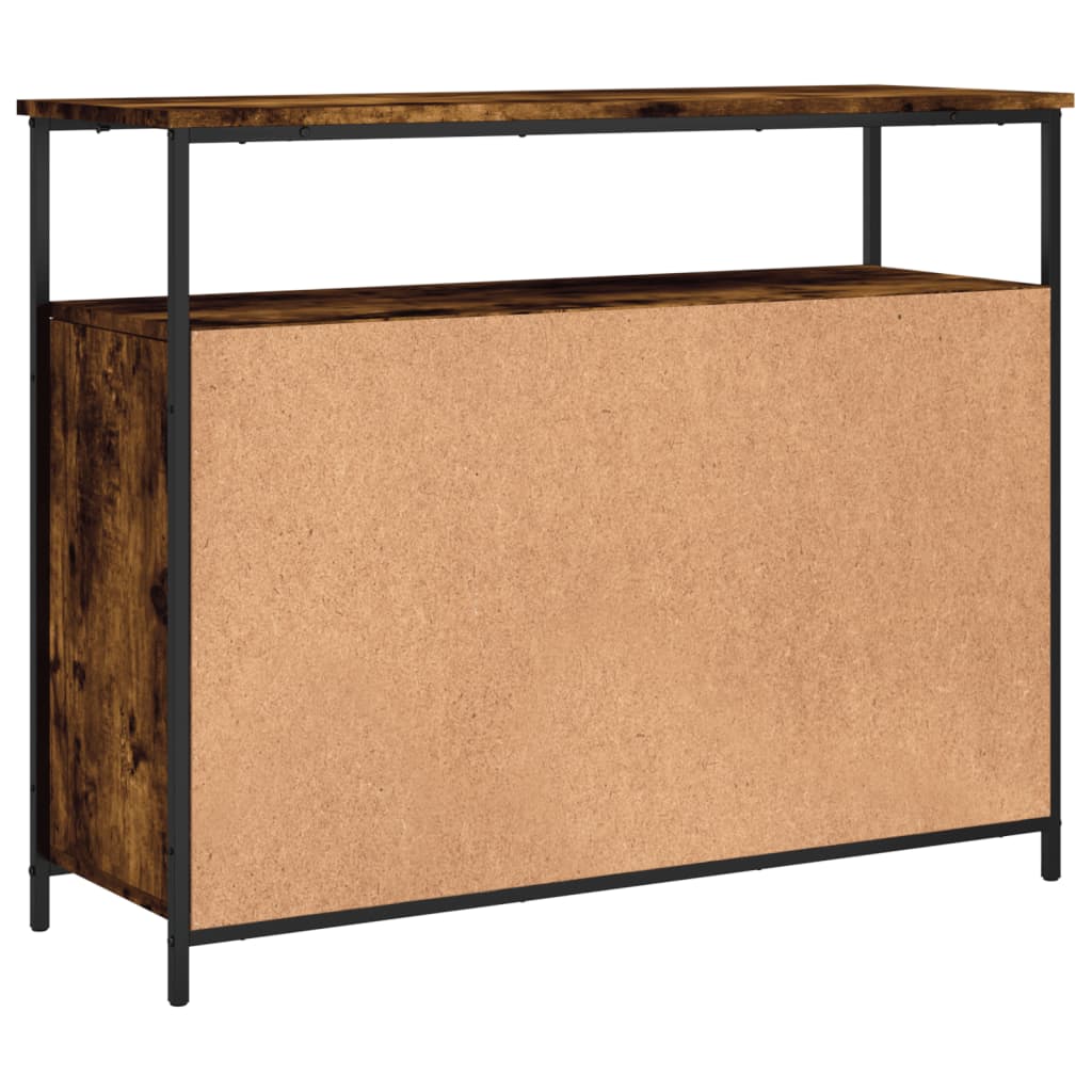 Komoda boja dimljenog hrasta 100x35x80 cm konstruirano drvo
