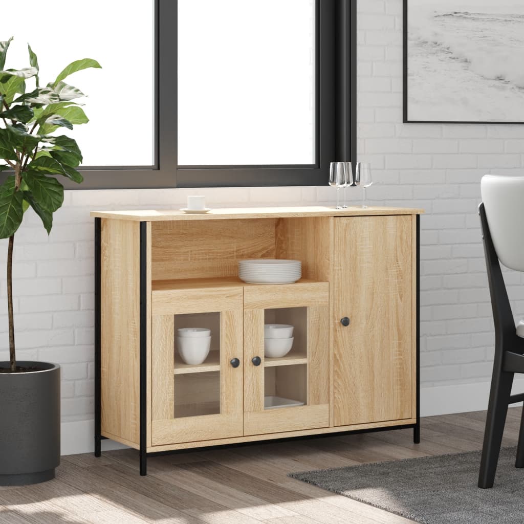 Komoda boja hrasta sonome 100 x 35 x 75 cm konstruirano drvo