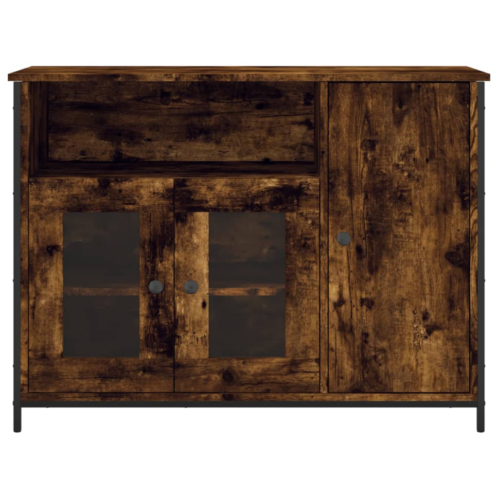 Komoda boja dimljenog hrasta 100 x 35 x 75 cm konstruirano drvo
