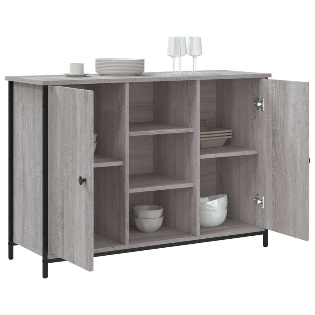 Komoda siva boja hrasta 100 x 35 x 70 cm od konstruiranog drva