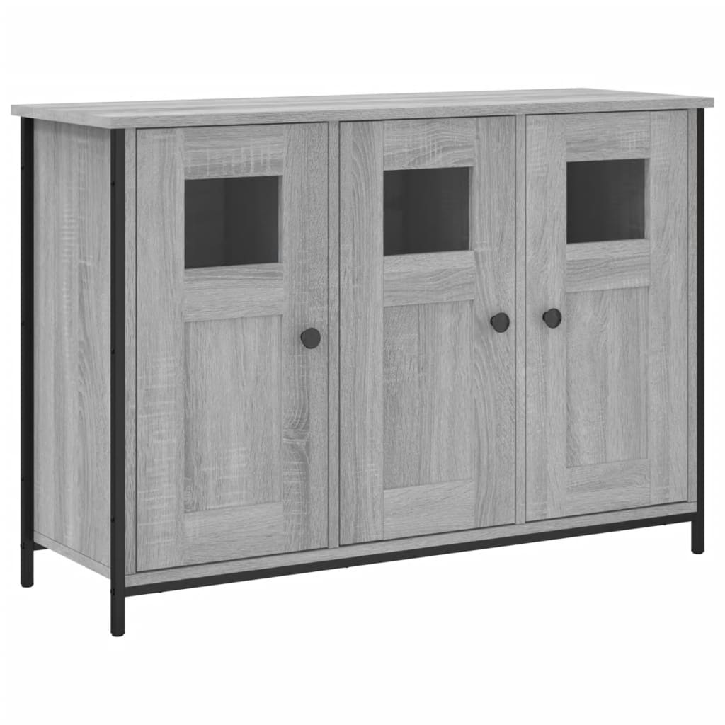 Komoda siva boja hrasta 100 x 35 x 70 cm od konstruiranog drva