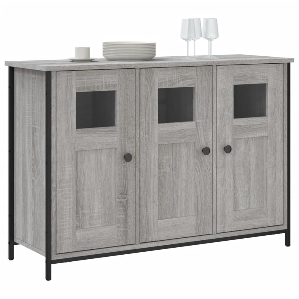 Komoda siva boja hrasta 100 x 35 x 70 cm od konstruiranog drva