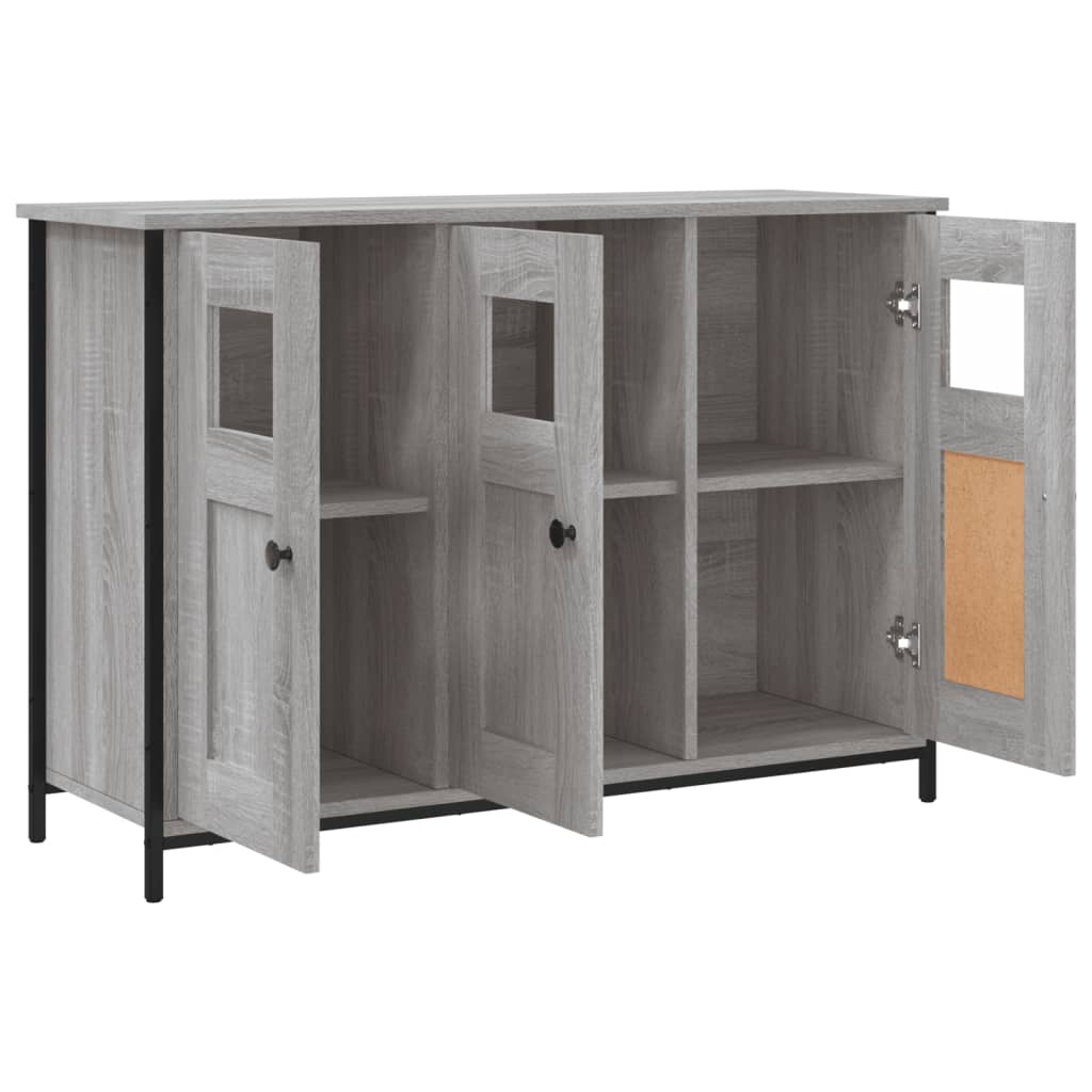 Komoda siva boja hrasta 100 x 35 x 70 cm od konstruiranog drva