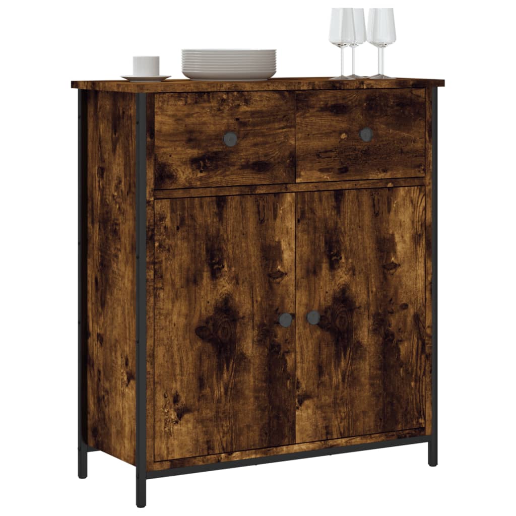 Komoda boja dimljenog hrasta 70 x 30 x 80 cm konstruirano drvo