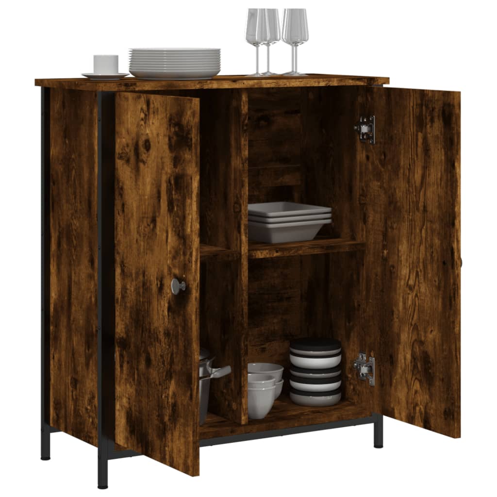 Komoda boja dimljenog hrasta 70 x 30 x 80 cm konstruirano drvo