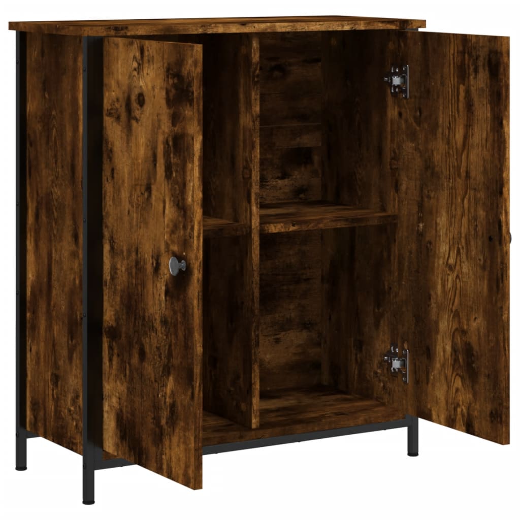 Komoda boja dimljenog hrasta 70 x 30 x 80 cm konstruirano drvo