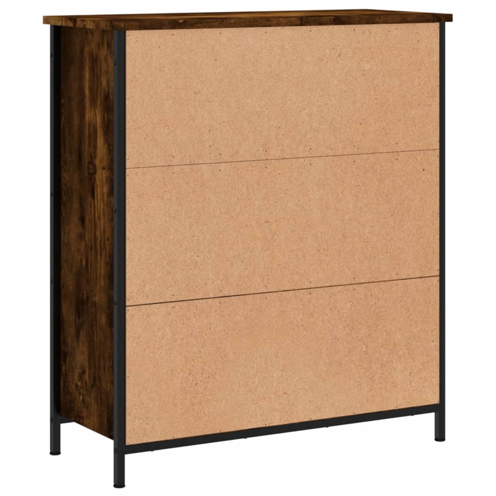 Komoda boja dimljenog hrasta 70 x 30 x 80 cm konstruirano drvo