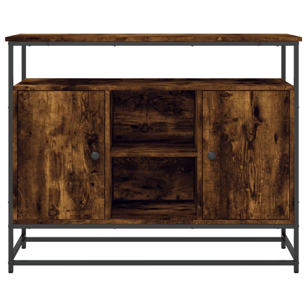 Komoda boja dimljenog hrasta 100x35x80 cm konstruirano drvo