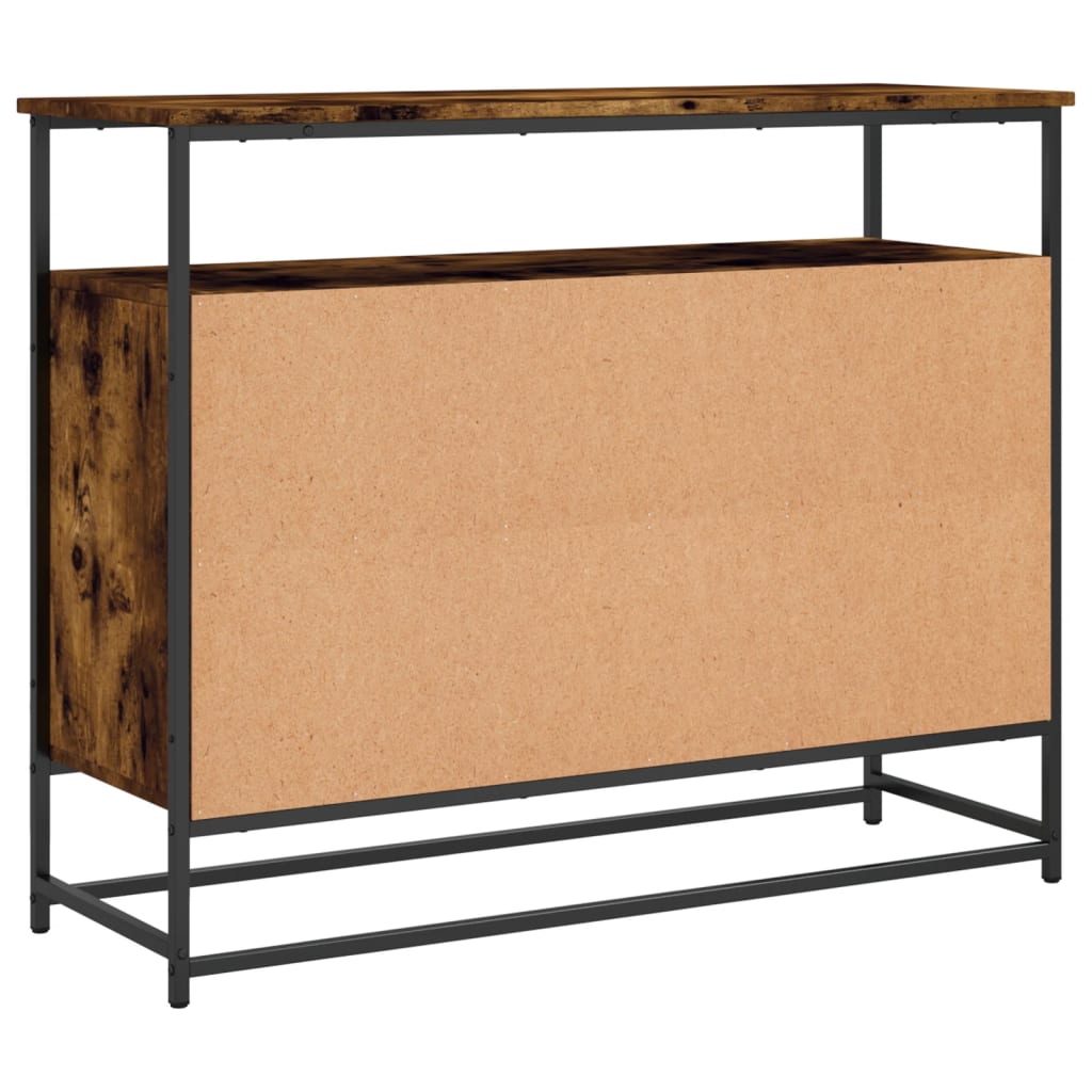 Komoda boja dimljenog hrasta 100x35x80 cm konstruirano drvo