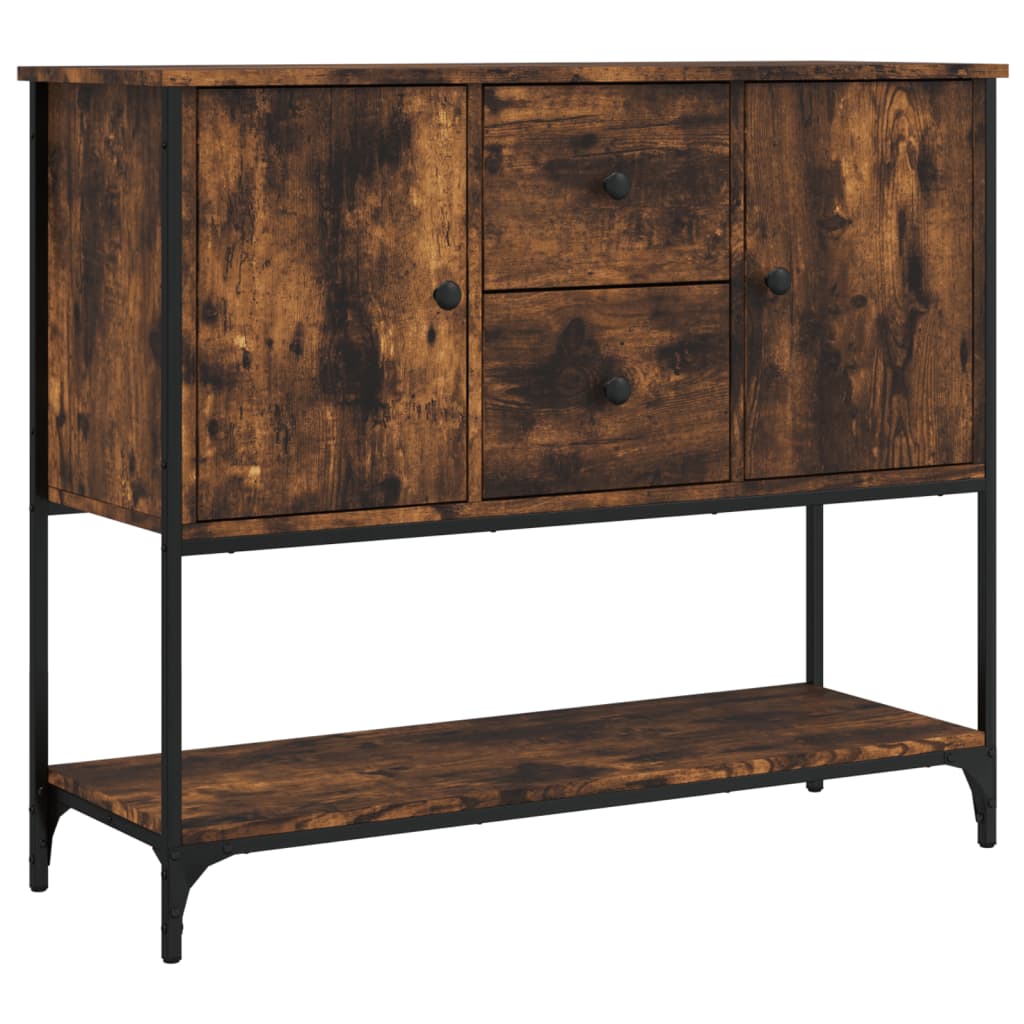 Komoda boja dimljenog hrasta 100x36x85 cm konstruirano drvo