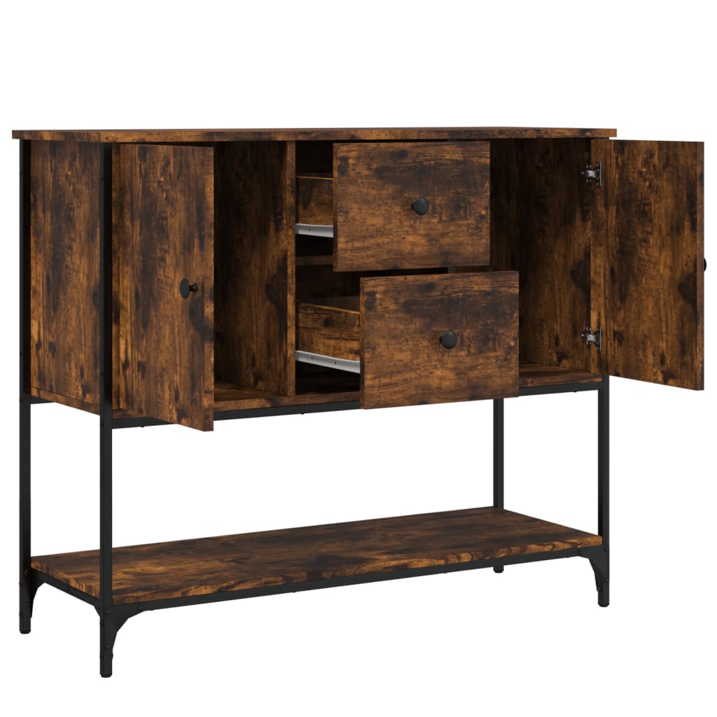 Komoda boja dimljenog hrasta 100x36x85 cm konstruirano drvo