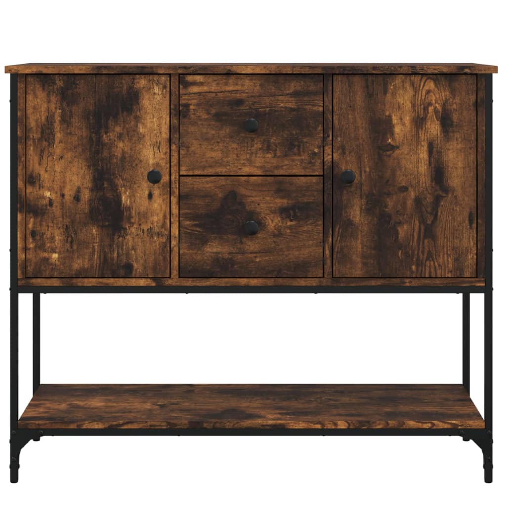 Komoda boja dimljenog hrasta 100x36x85 cm konstruirano drvo