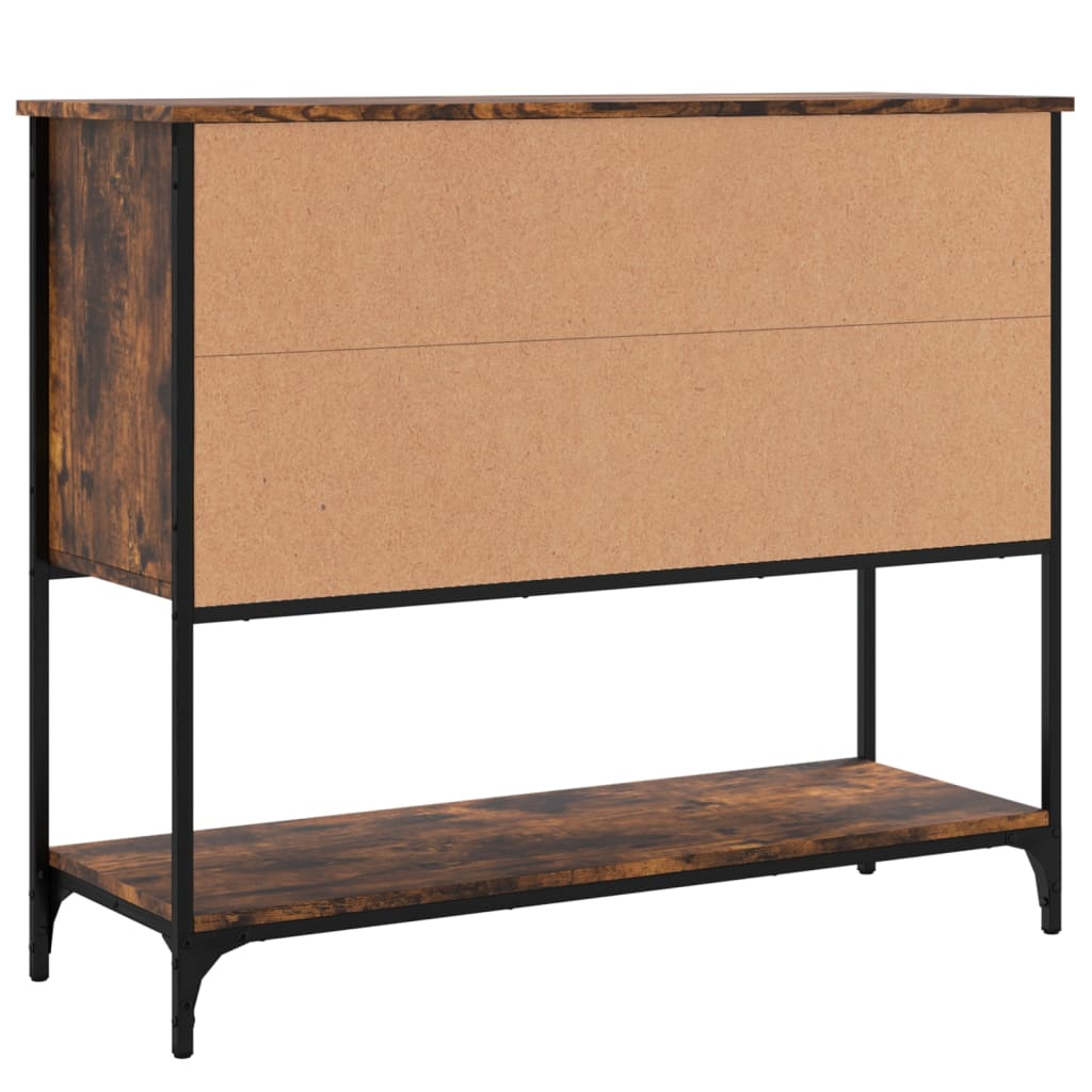 Komoda boja dimljenog hrasta 100x36x85 cm konstruirano drvo