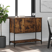 Komoda boja dimljenog hrasta 100x36x85 cm konstruirano drvo