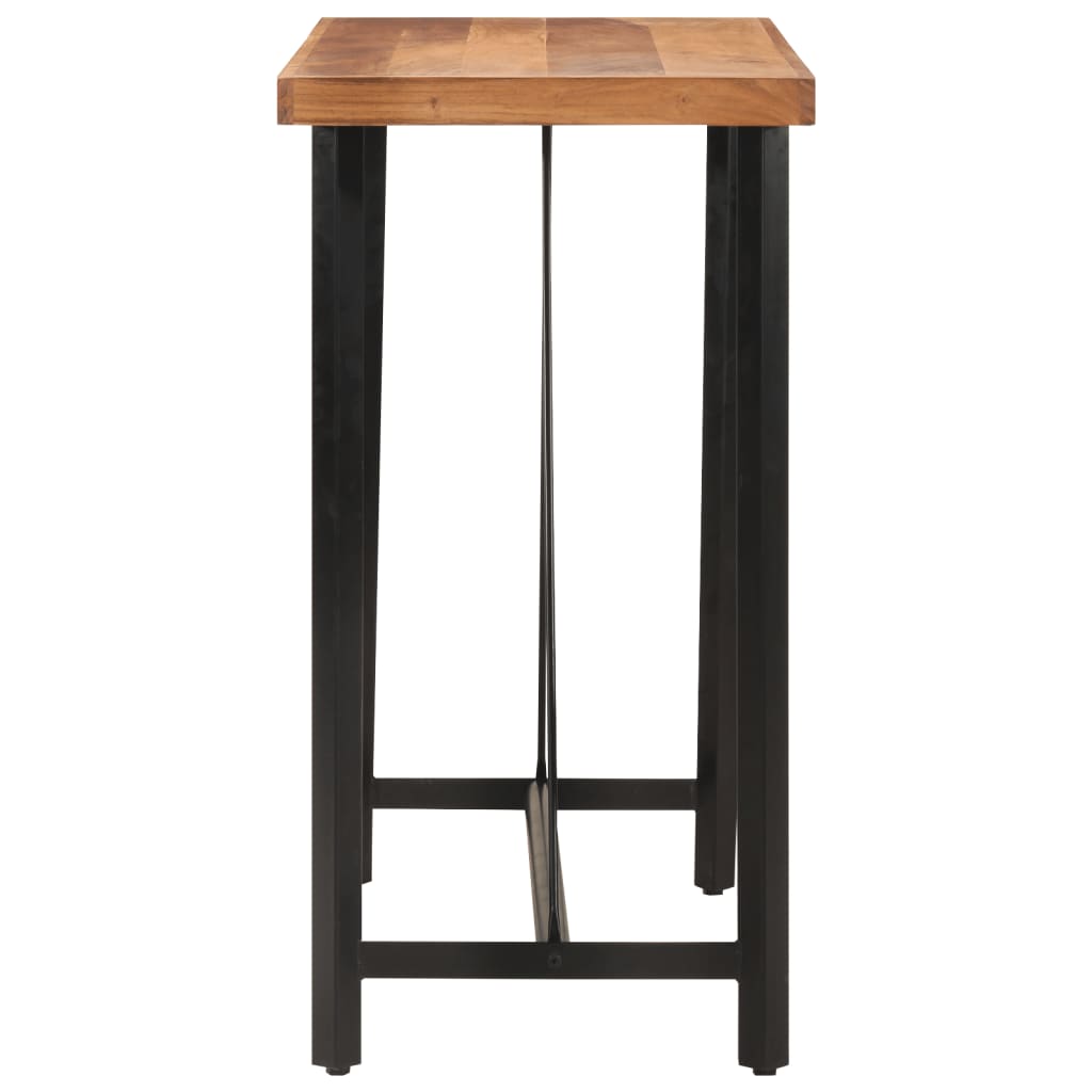 Barski stol 110 x 55 x 107 cm masivno drvo bagrema i željezo