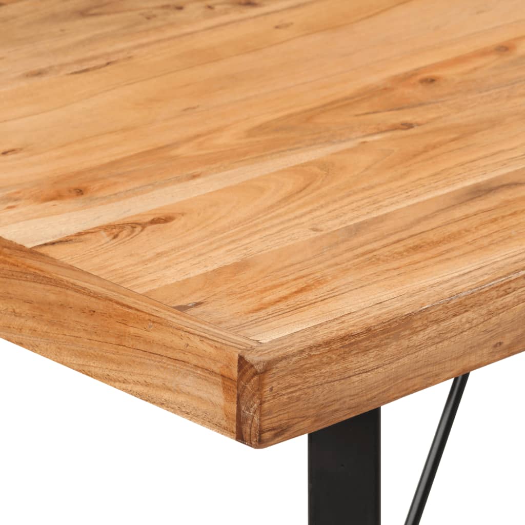 Barski stol 110 x 55 x 107 cm masivno drvo bagrema i željezo