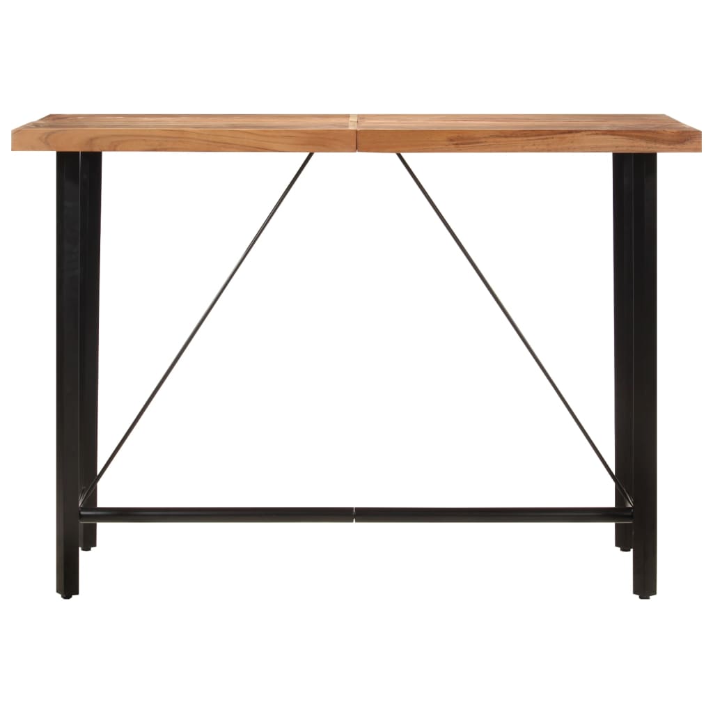 Barski stol 150 x 70 x 107 cm masivno drvo bagrema i željezo