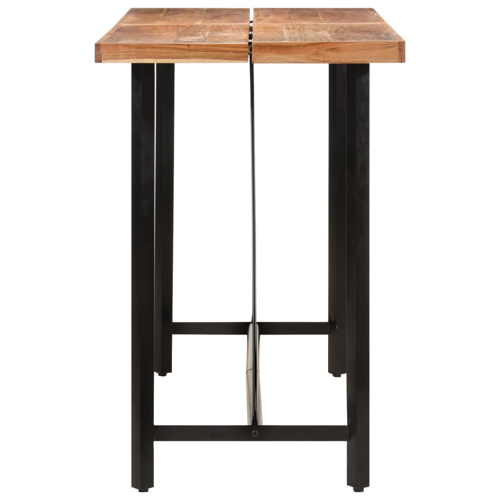 Barski stol 150 x 70 x 107 cm masivno drvo bagrema i željezo