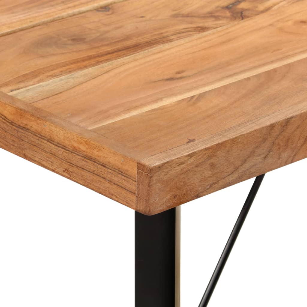 Barski stol 150 x 70 x 107 cm masivno drvo bagrema i željezo