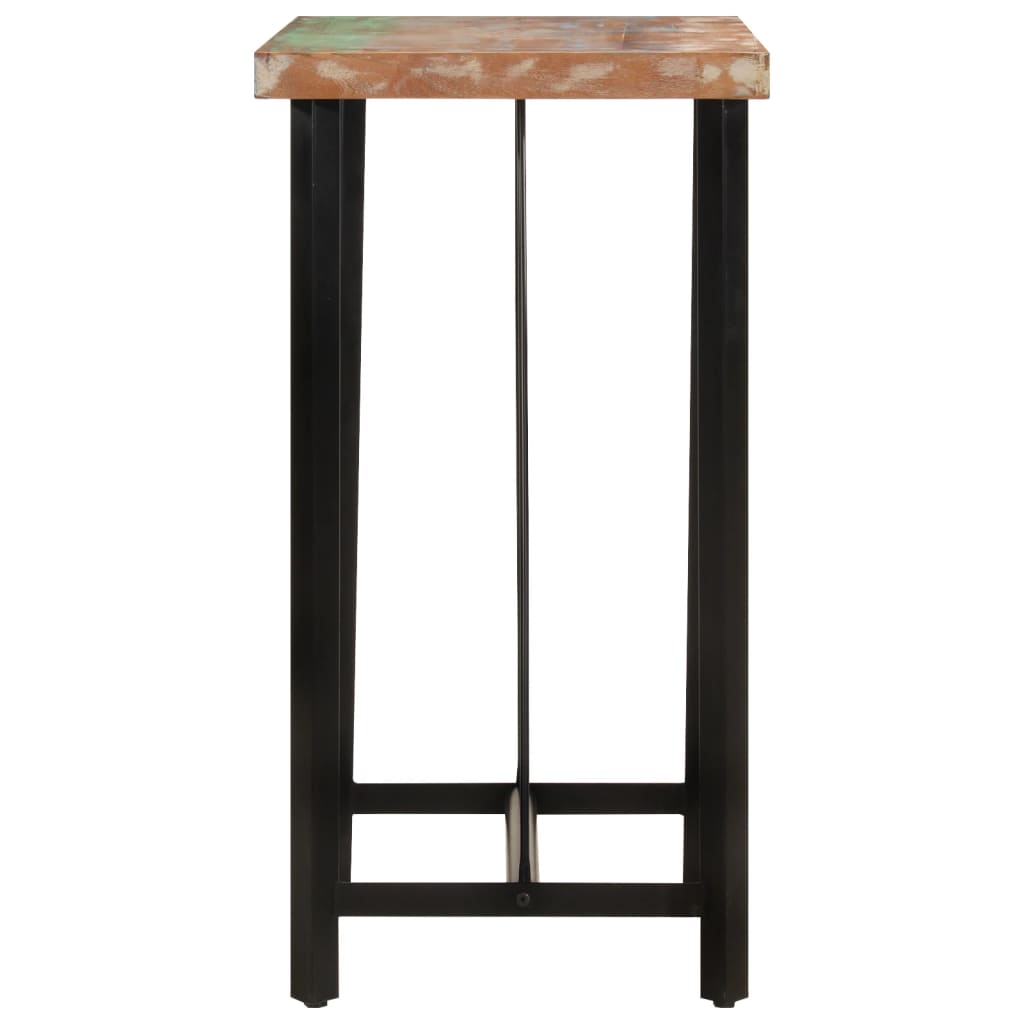Barski stol 55 x 55 x 107 cm masivno obnovljeno drvo i željezo