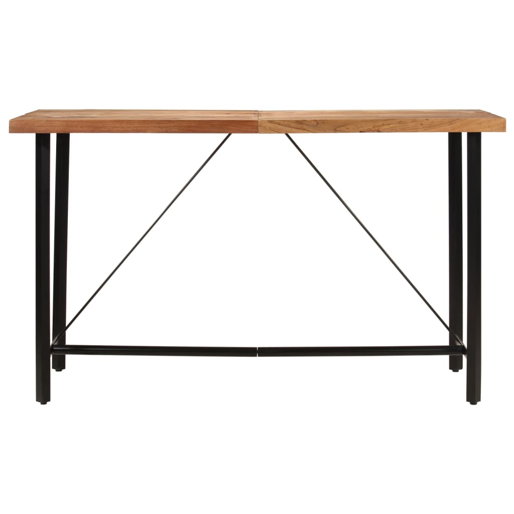 Barski stol 180 x 70 x 107 cm masivno drvo bagrema i željezo