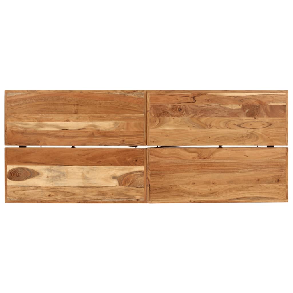 Barski stol 180 x 70 x 107 cm masivno drvo bagrema i željezo