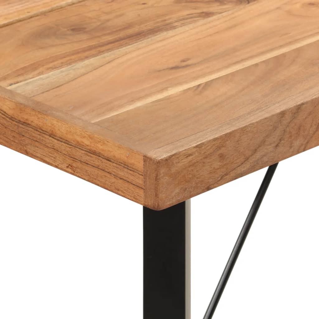 Barski stol 180 x 70 x 107 cm masivno drvo bagrema i željezo