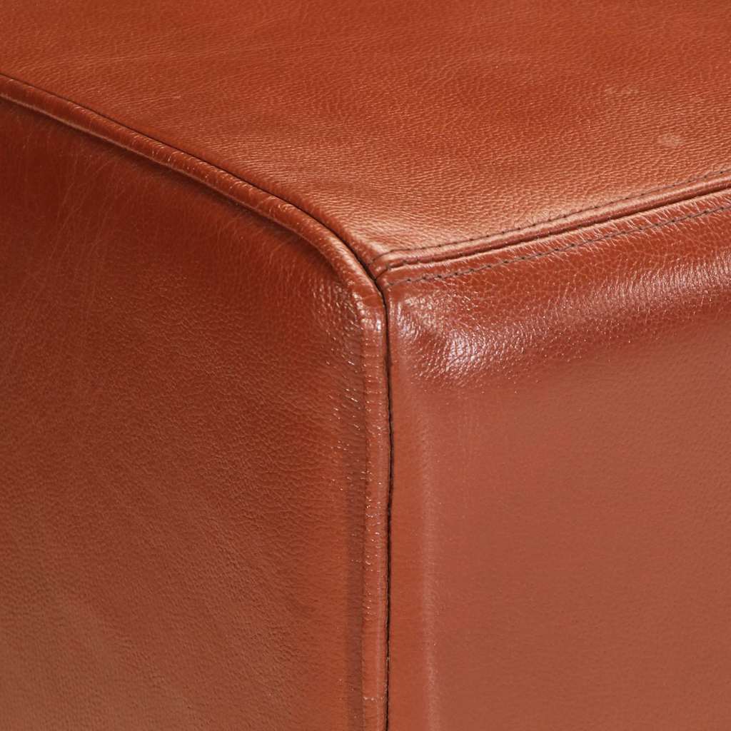 Gimnastička klupa smeđa 110 cm od prave kože